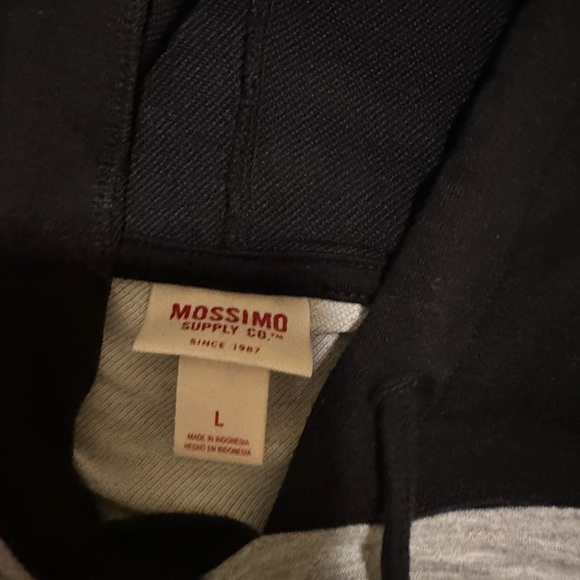 Color block long sleeve hoodie top - Picture 2 of 2